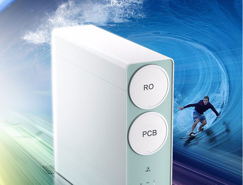 美的midea华凌净水器机家用直饮厨房自来水反渗透无罐800g908a管线机