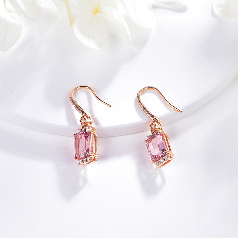 77拉摩根石耳环(定制) 配0.29ct/18k金【图片 价格 品牌 报价】-京东