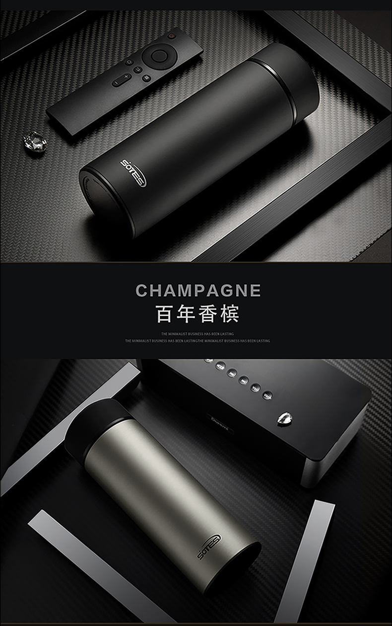 保温杯男成人高端索野保温杯男女士水杯商务泡茶杯子真316不锈钢定制