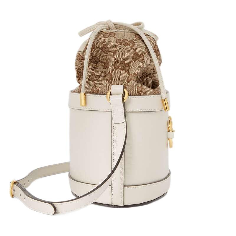 gucci古驰古奇1955抽绳系带水桶包单肩斜挎包ls6eg2460绿色蛇皮预售