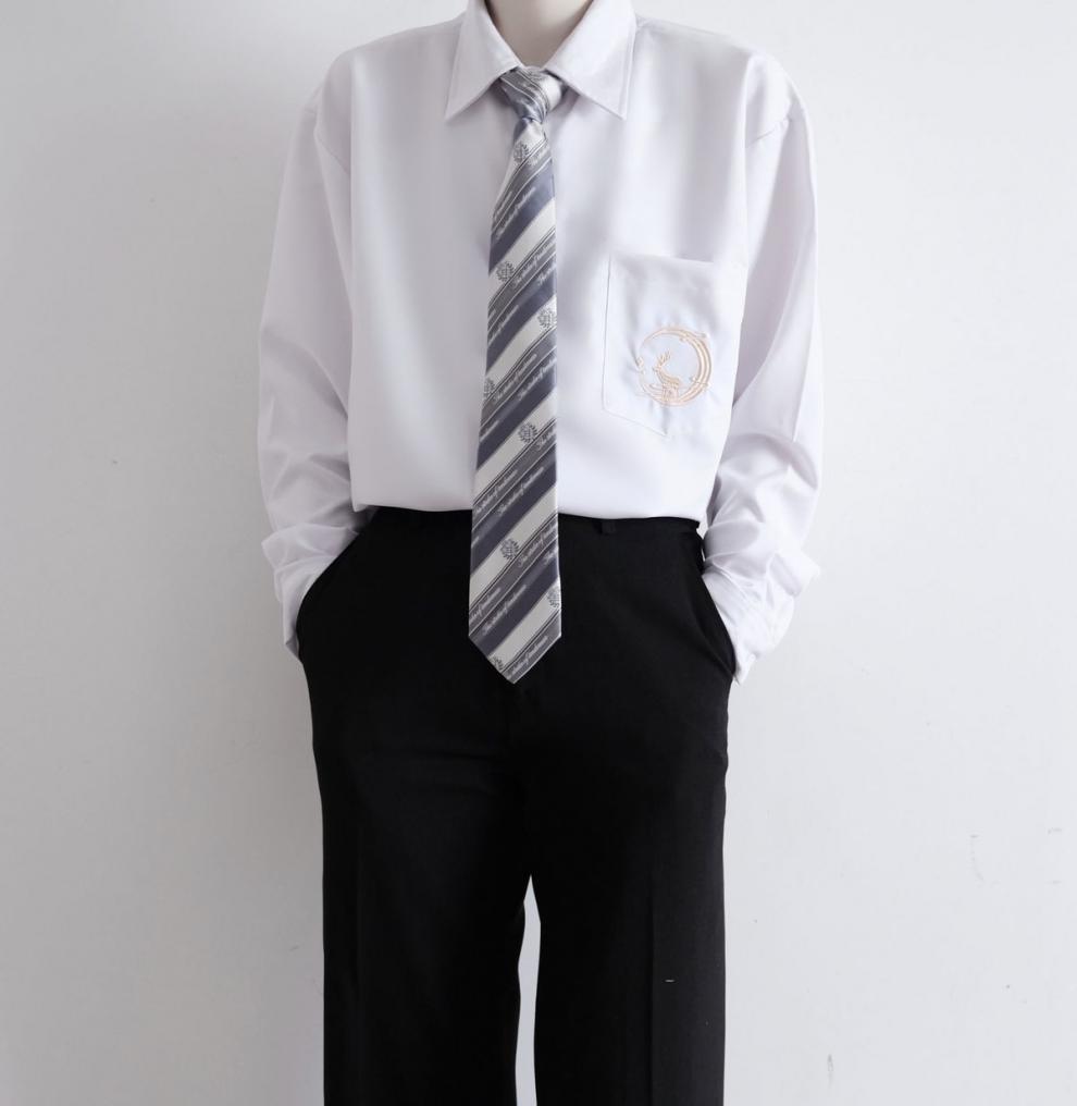 2022新款男装dk制服男长袖白衬衫春秋季学院风韩版学生潮流宽松情侣jk