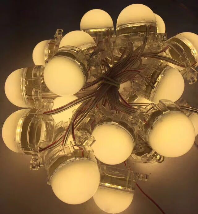 led点光源灯带户外防水球泡亮化七彩12v24低压招牌跑马广告牌匾灯