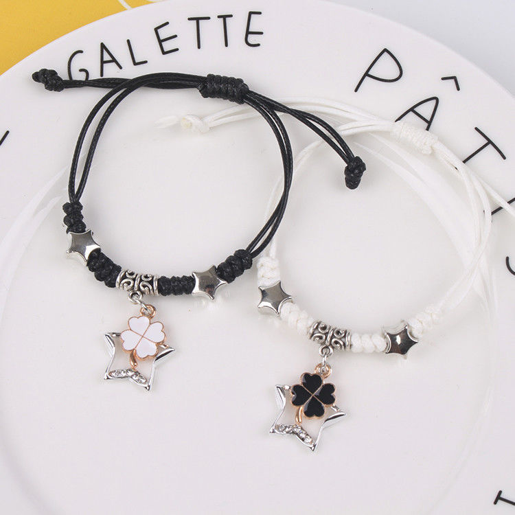 闺蜜二人手链女学生三人姐妹手环韩版简约三件套手链绳森系手饰品多款