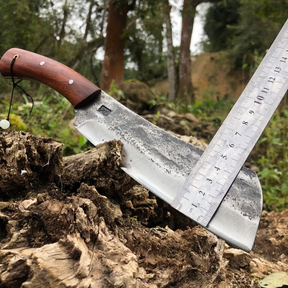 户撒手工刀非物质文化遗产 户外手工小柴刀家居 短刀大号尼泊尔 大号