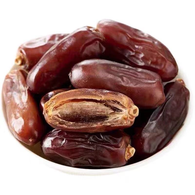 伊朗黑椰枣批发黑椰枣正宗新鲜椰枣饱满煮粥煲汤糕点大椰枣 精选黑椰