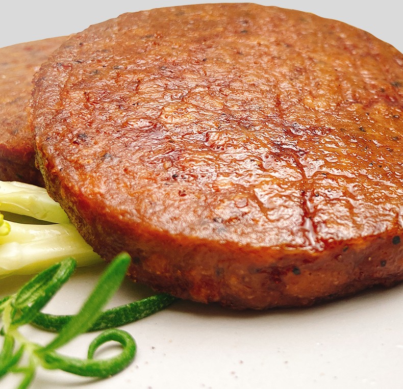 植肉食客植物牛肉饼植物蛋白肉饼植物蛋白食品人造素肉植物肉160g盒单