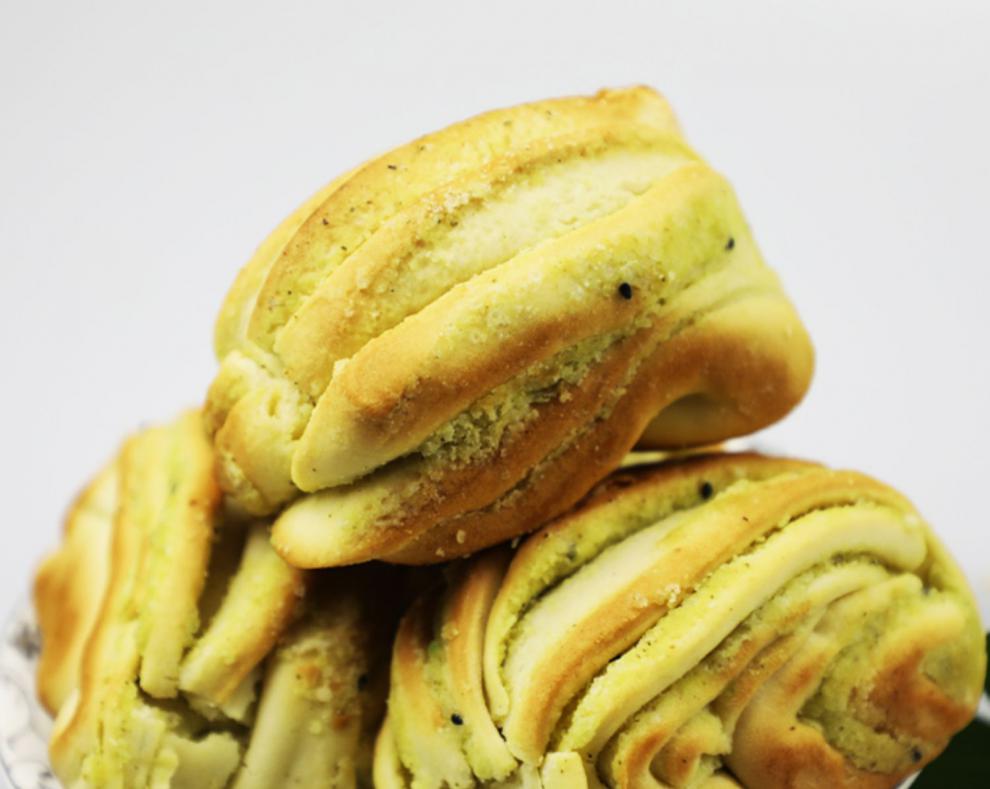 宁夏特产特色小吃真坤馍馍烤馍好吃现做早餐北方馍烤馍1个长方形香