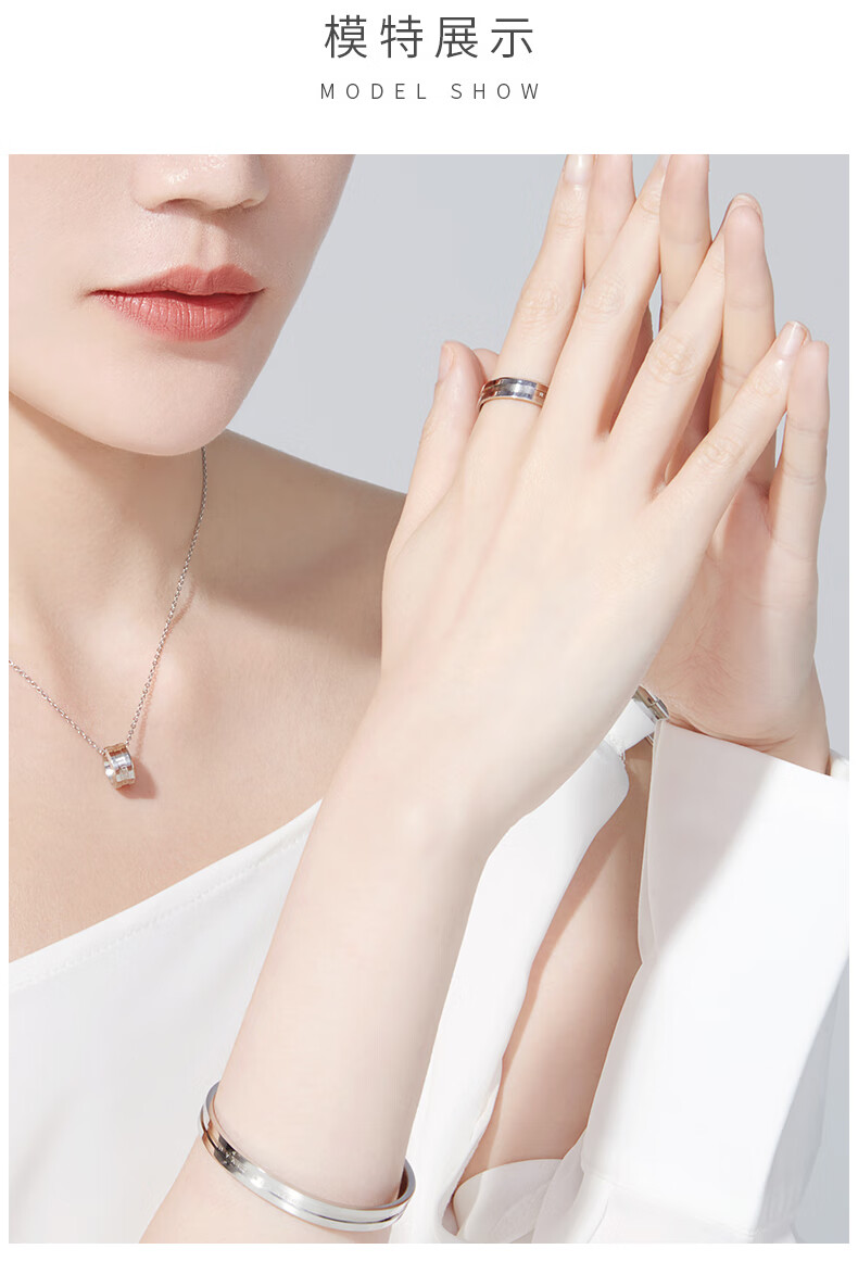 dw戒指独戒 dw戒指情侣一对男女对戒女士女款素圈独戒闺蜜指环官方