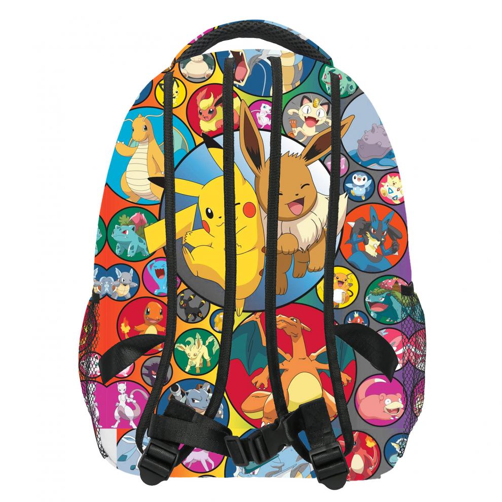 京选优品精灵宝可梦书包宠物精灵宝可梦皮卡丘背包儿童男生伊布