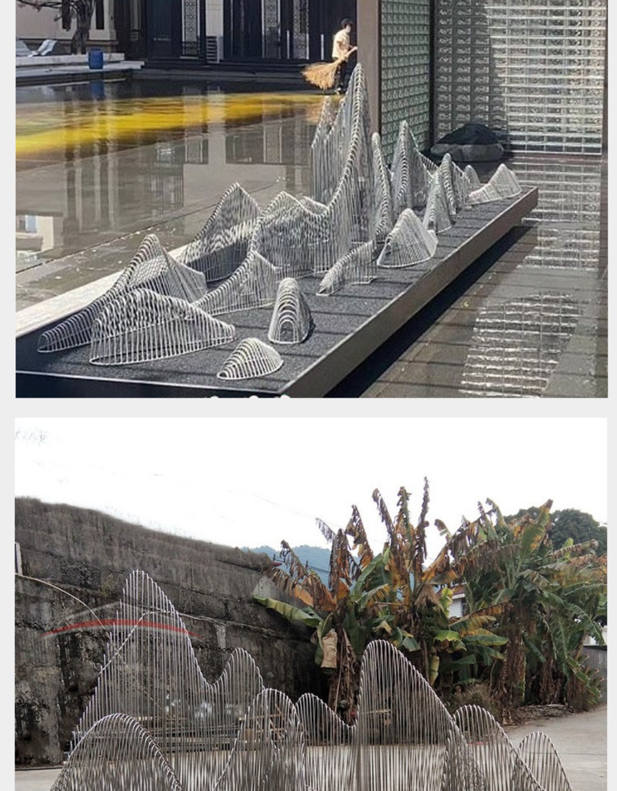 大型不锈钢雕塑定制假山镂空庭院户外水景园林景观装饰摆件工艺品