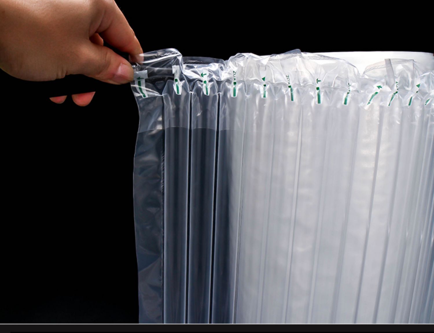 气柱袋卷材加厚防撞快递打包专用充气包装缓冲袋防震防摔气泡袋 透明