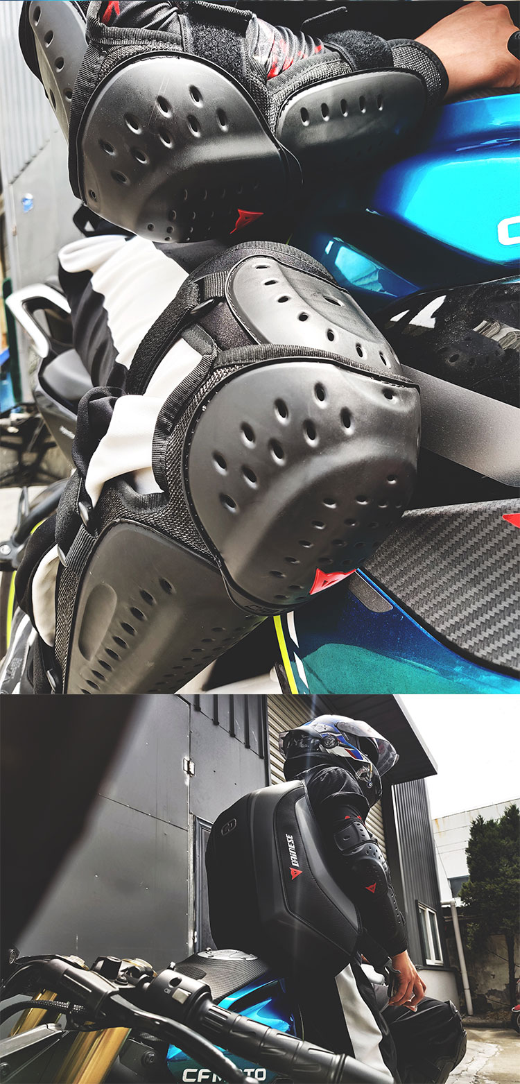 丹尼斯护膝护肘摩托车护具防摔耐磨骑行男女护腿机车装备护膝护肘一套