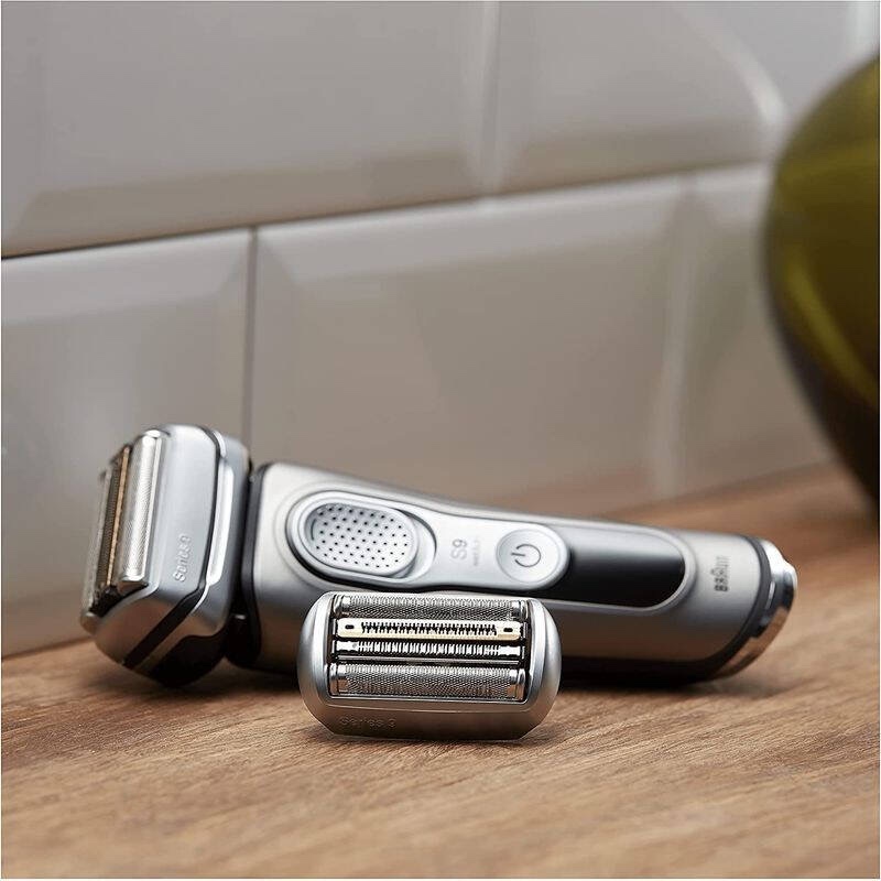 博朗9系刀头新包装 92s 92b 92m电动剃须刀配件刀头 原装进口 亮银色