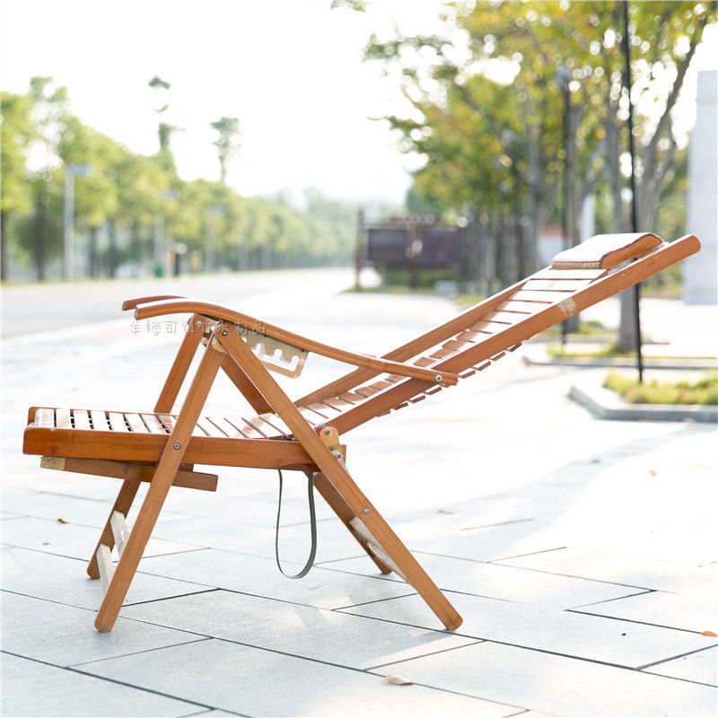 定制竹椅躺椅折叠椅午休椅老人躺椅午睡椅夏凉椅休闲椅办公室懒人摇椅