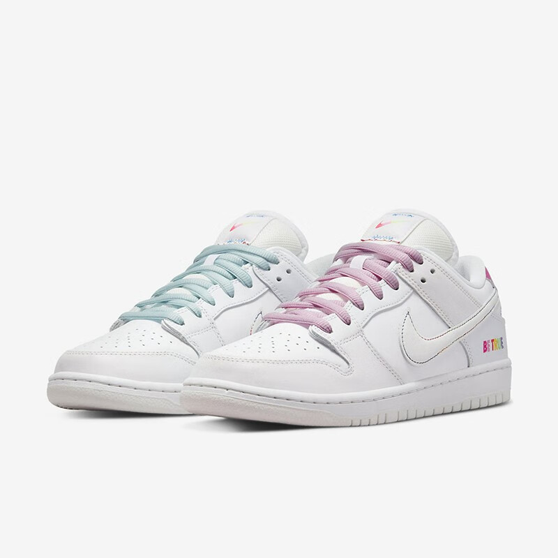 耐克nike sb dunk low白彩虹渐变 刮刮乐 男女款低帮休闲板鞋 dr4876