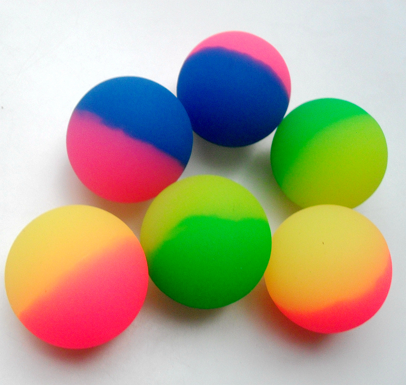 一号龙珠弹力球80后童年怀旧玩具实心弹力球大号橡皮弹跳球扭蛋橡胶