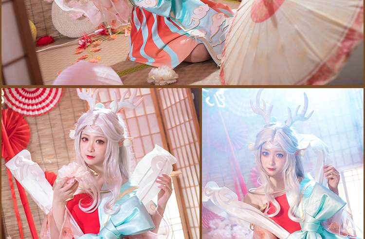 铭桥王者荣耀cos荣耀瑶遇见神鹿新皮肤敦煌神鹿瑶cosplay服装女套装