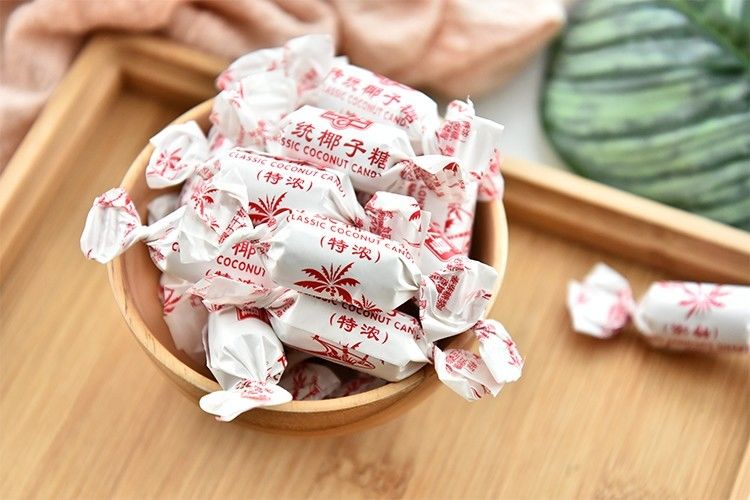 海南传统特浓椰子糖袋装老糖果零食硬糖喜糖海南水果糖 传统特浓椰子