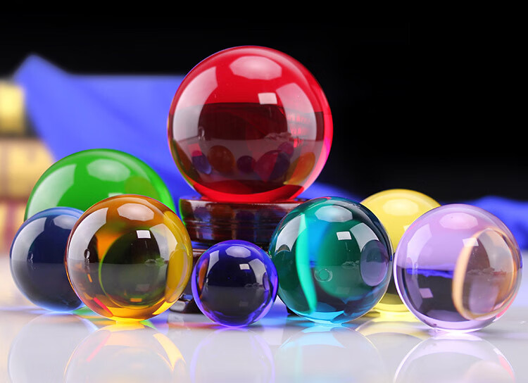 zcqbcy水晶工艺品k9透明水晶球彩色光球装饰家居摆件家居摆件装饰品