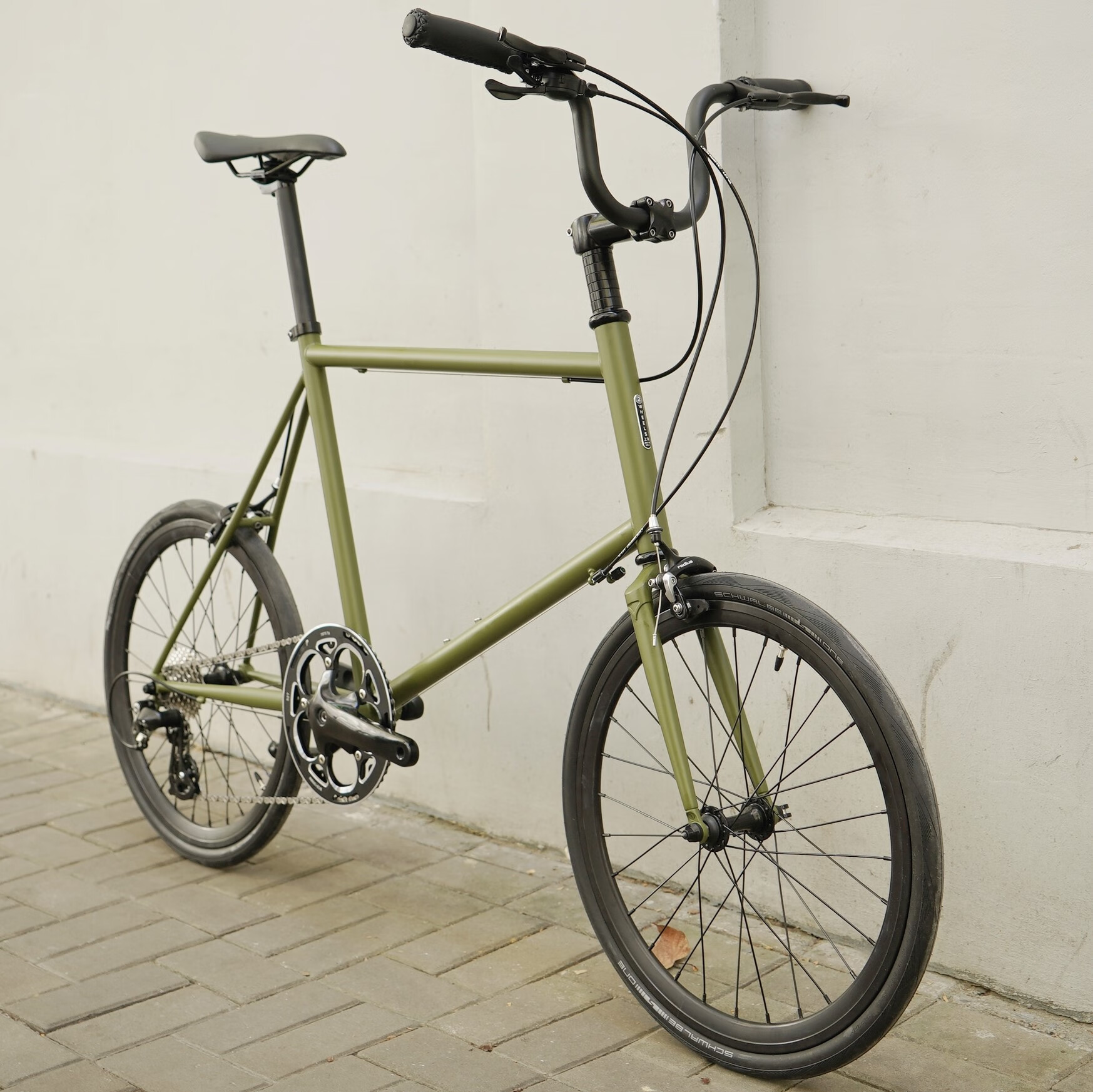 2wheels复古自行车城市车通勤运动451小轮小跑车轻便变速minivelo