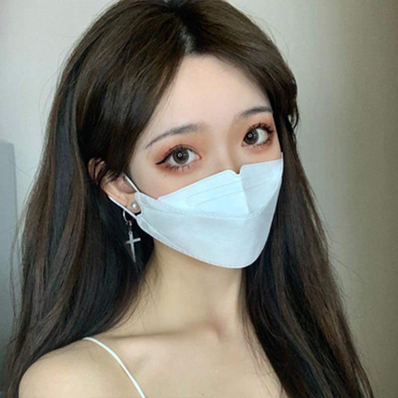 鱼型kn95口罩3d立体女高颜值韩国kf鱼嘴94独立包装四层新款时尚男 四