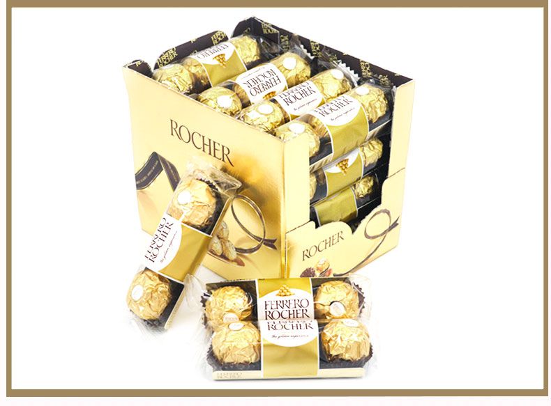 费列罗巧克力3粒送女友情人节礼物金沙婚庆喜糖果散装 【3粒】费列罗3