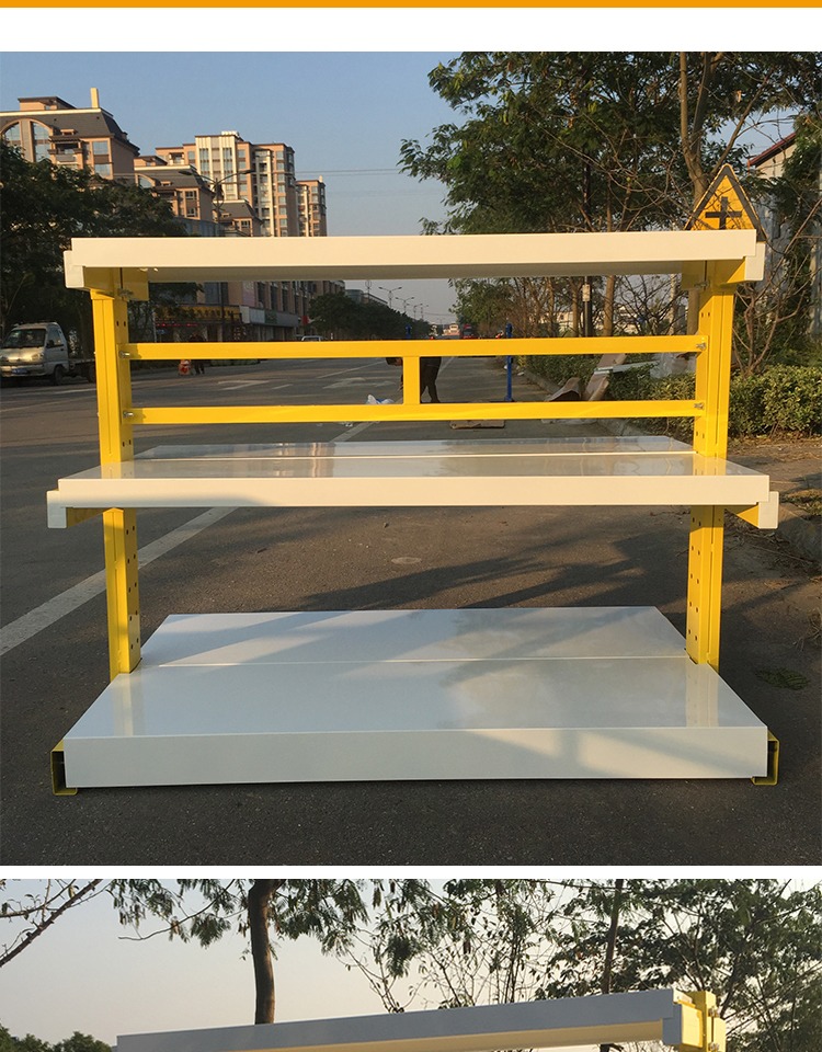 五金工具架多功能重型展架悬臂货架电动工具展示架王字型中岛货架三层