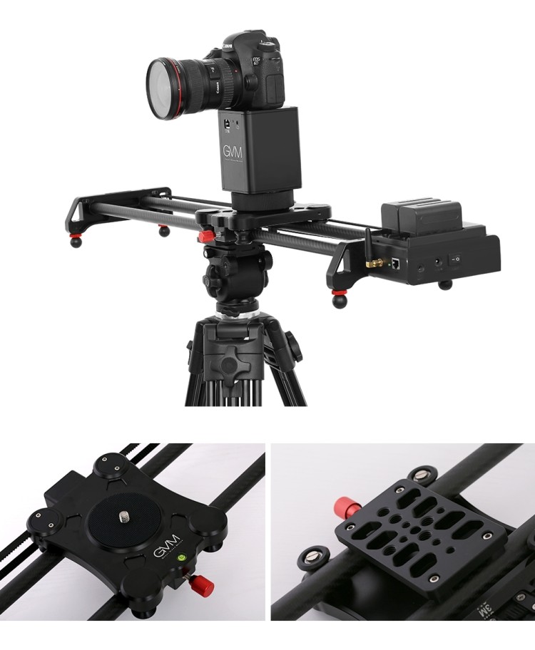 单反相机手机滑轨车无线电动视频拍摄便携追焦 无线三轴电动滑轨(120