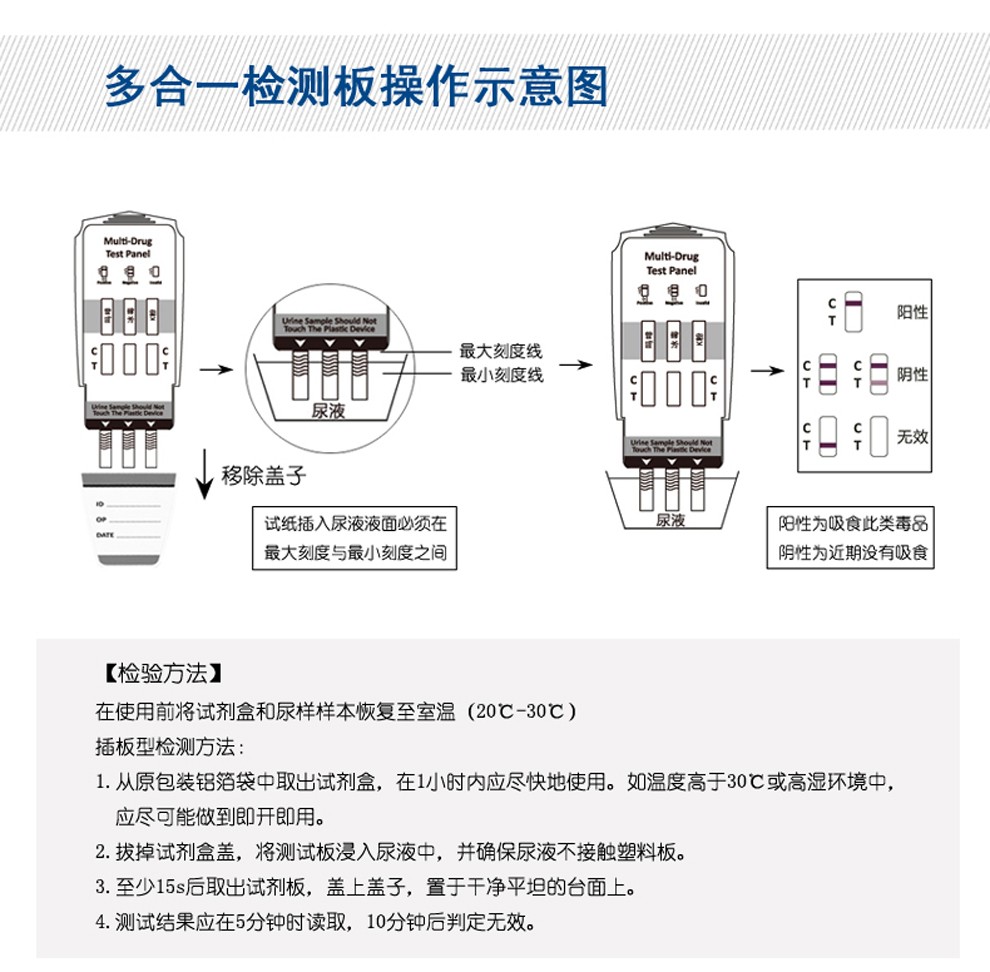 毒品三合一尿检合格图图片