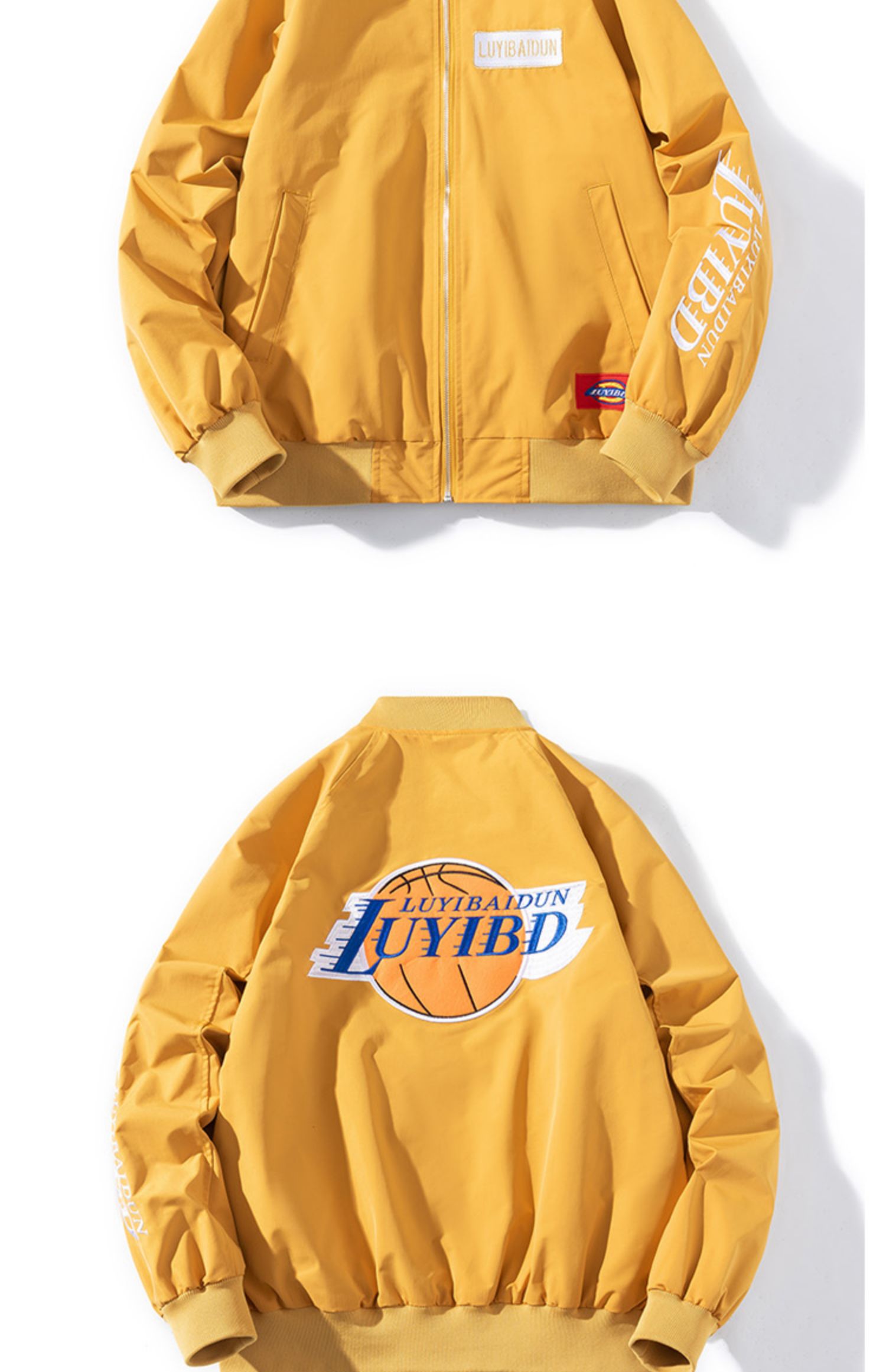 boybees春秋新款百搭ma1飞行员夹克男女情侣校园复古外套潮流宽松加厚