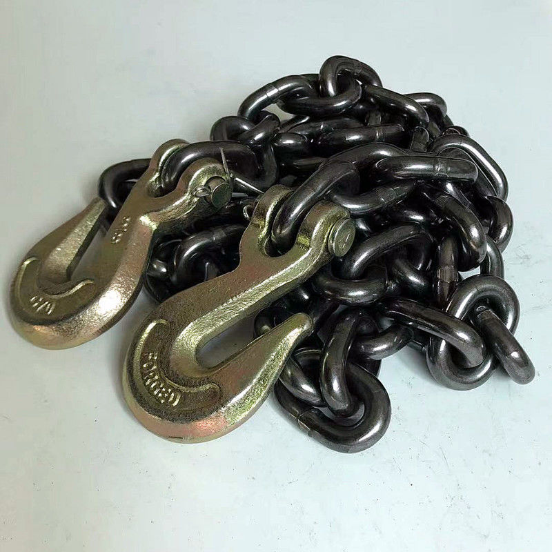 g80锰钢链条捆绑链条拉紧器抓钩链吊钩索具拖车链条起重吊链吊钩定制2