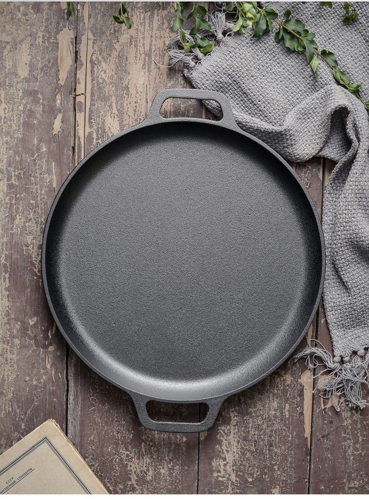 平底锅大号商用60cm平板不粘家用平顶锅40cm大平底锅超大商用加 35cm