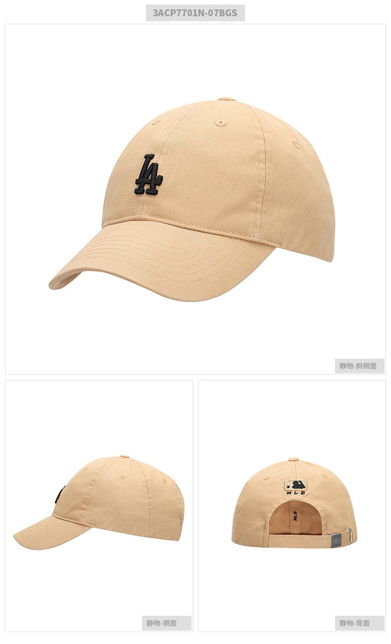 mlb官方 男女帽子经典同款情侣马卡龙棒球帽刺绣logo休闲鸭舌帽纽约洋