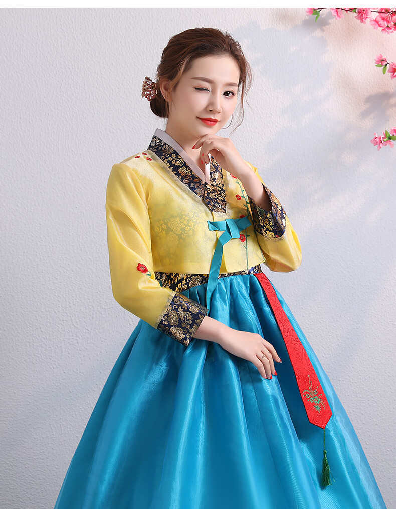 朝鲜民族服装舞蹈服装少数民族演出服女士练习裙延边鲜族韩国古装