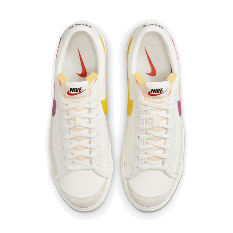 nike耐克blazer low 77 开拓者 米白彩泼墨低帮 休闲鞋 运动鞋 板鞋