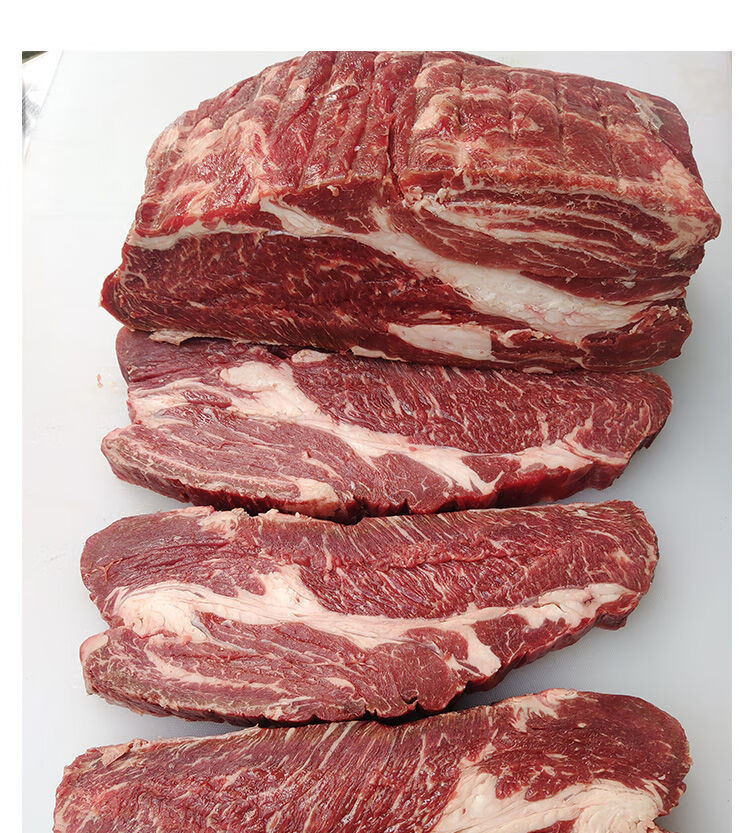 赣香婆澳洲安格斯谷饲进口原切m5牛上脑牛排冷新鲜冻雪花牛新疆西藏专