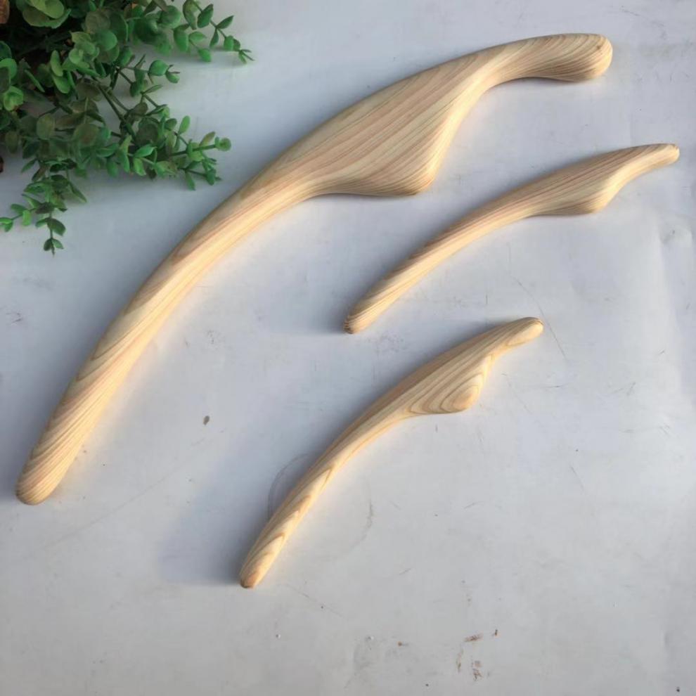 孝慕 桧木体雕项目面雕美容美体点穴刮痧棒日式按摩棒可定制logo 桧木