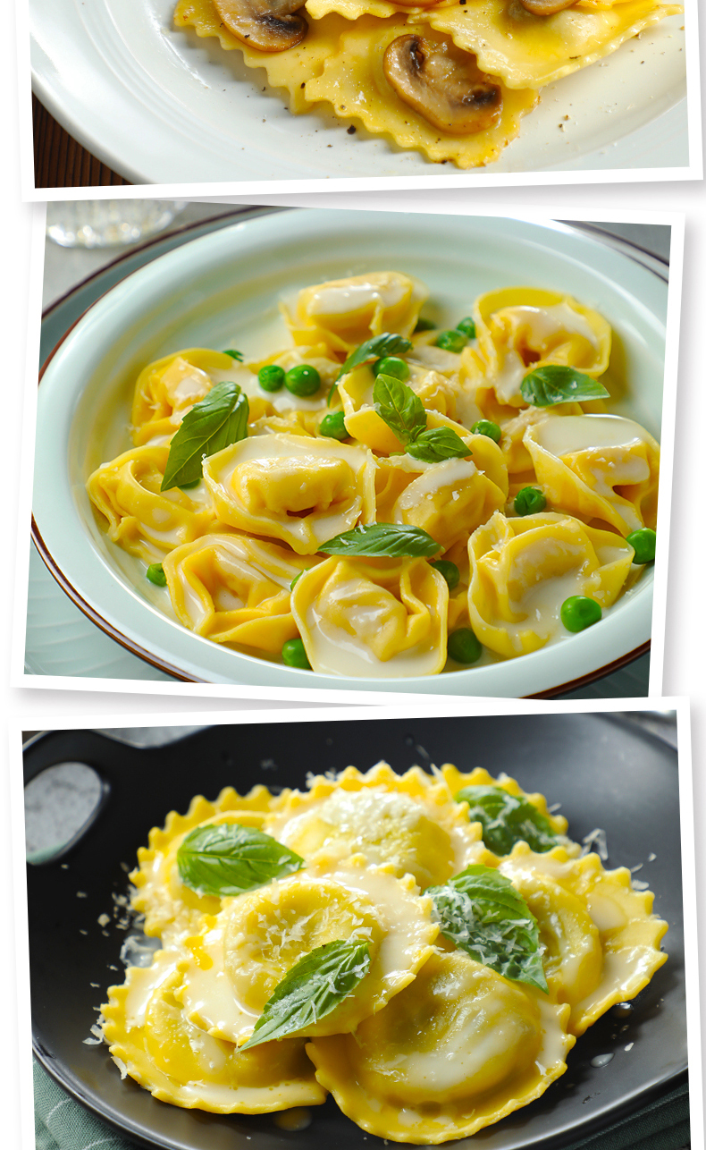 意帕斯塔意大利饺子馄饨ravioli南瓜鼠尾草饺子250g方便速食