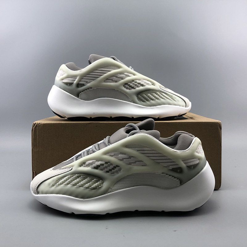 椰子鞋男700出口尾单男断码原单尾货牛货剪标v3运动跑鞋 700v3灰绿(偏