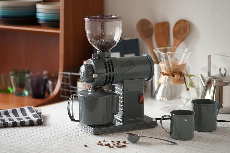 壹例日本小富士电动咖啡豆磨豆机电动fujiroyal鬼齿平咖啡机黑色日版