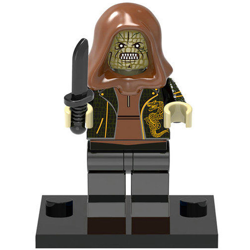 适用于大鳄鱼人杀手鳄 反派英雄大人仔拼装积木玩具模型儿童节礼物 4