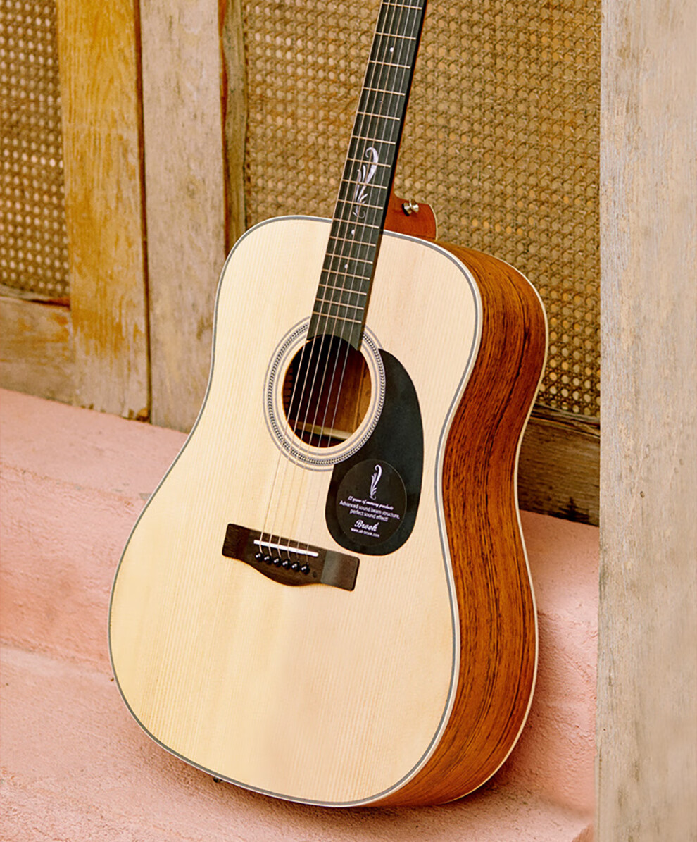 brook布鲁克吉他单板民谣吉他12周年面单木吉他初学者新手入门乐器v12