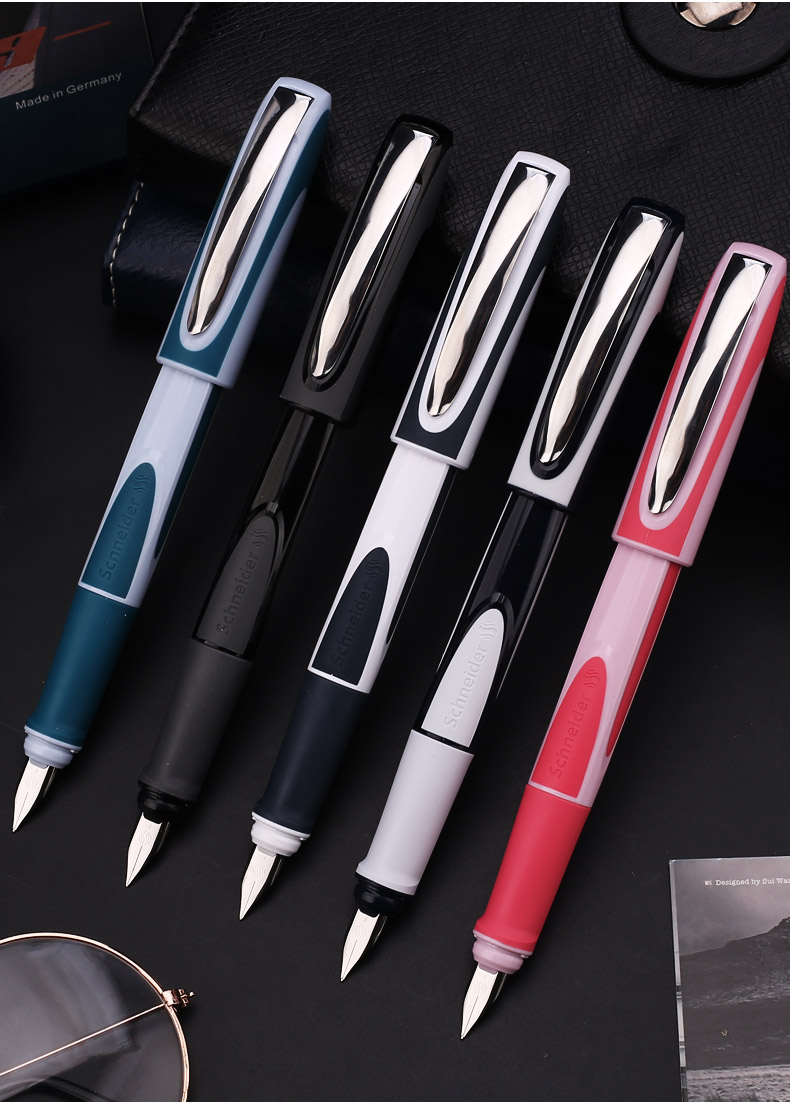 施耐德(schneider) 双头钢笔 ray练字笔学生成人书写多功能笔 绿色