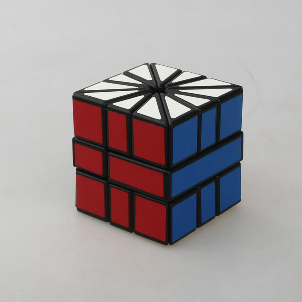 异形魔方sq 梯色 sq2魔方 square Ⅱ 扇形黑底白底 高难度异形魔方