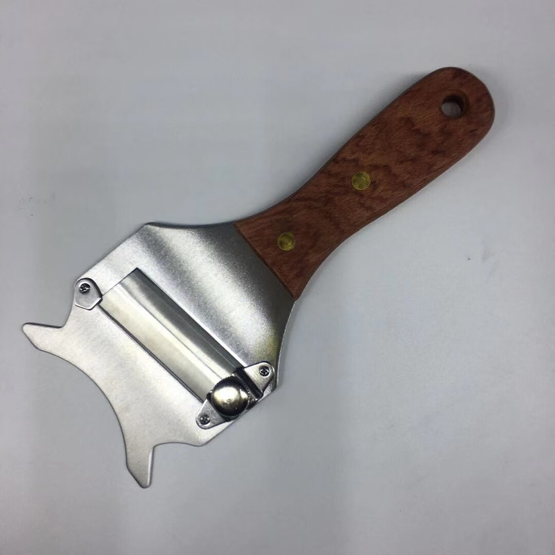 刀黑白松露菌刨刀梨花木柄刨黑松露刨片刀木柄松露刨波浪款适合奶酪