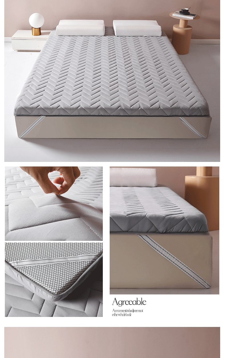 背床褥垫子榻榻米打地铺垫软垫波浪白定制专拍链接付款后2天左右发货