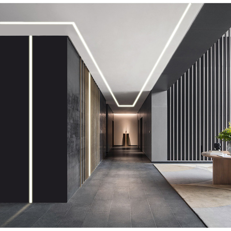 led灯槽铝合金线形灯嵌入式灯带卡槽暗装线性灯条吊顶明装线条灯505a