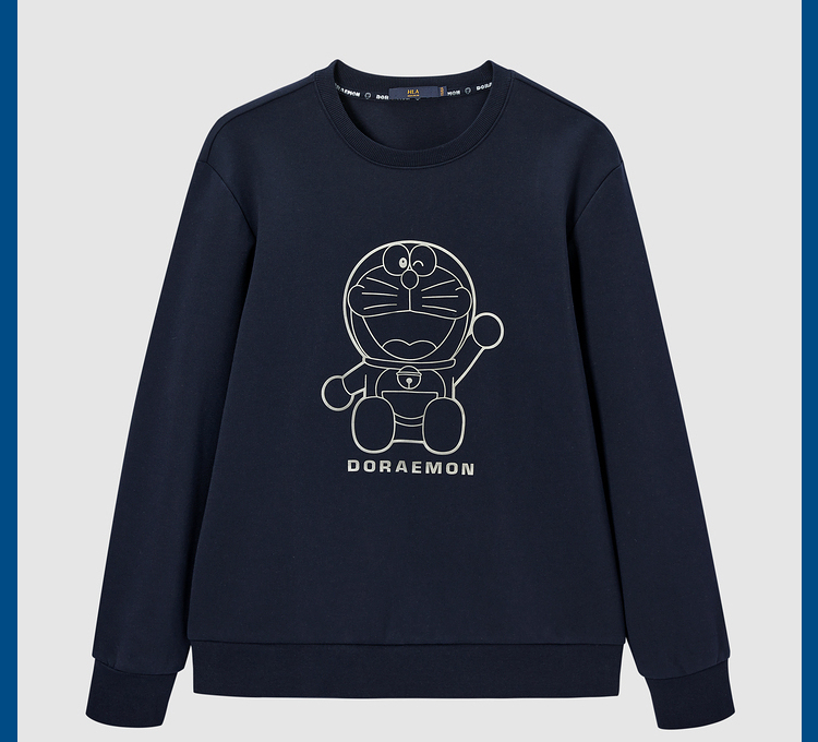 【海澜之家卫衣hnzwj3q100a】hla海澜之家卫衣男哆啦a梦系列时尚休闲