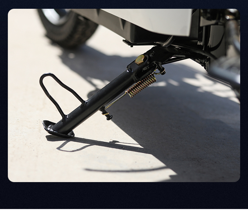 电动车脚撑支撑脚架边撑摩托车支架撑脚架电瓶车单撑侧撑偏站脚16偏撑