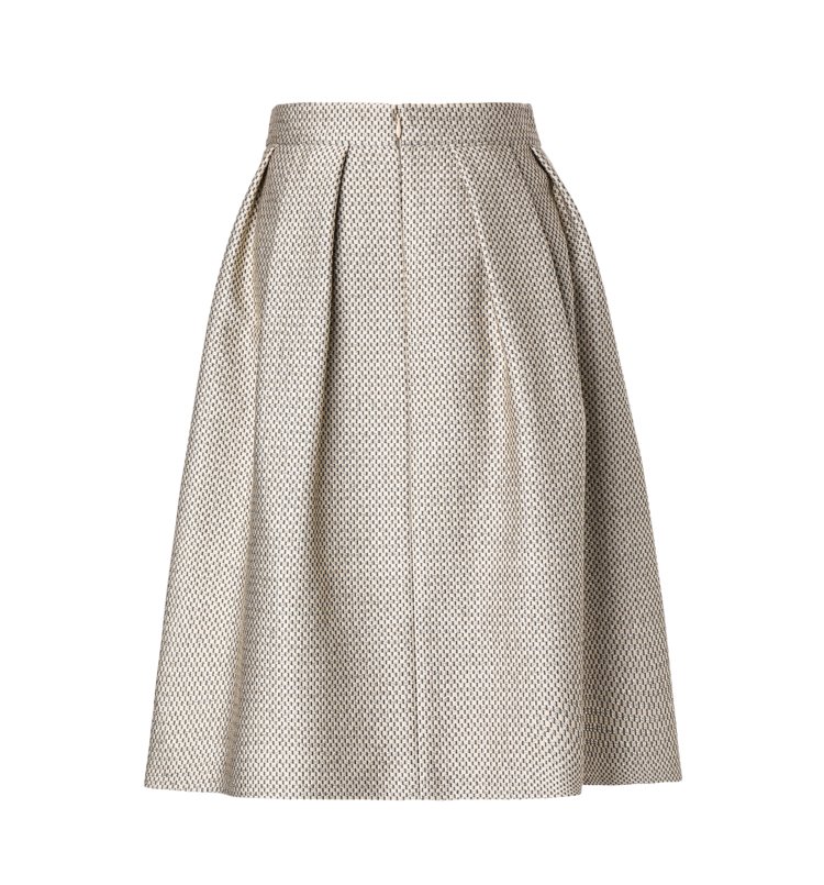 obbligato商场同款奥丽嘉朵22年春季新品金香槟华夫格编织单裙金色s36